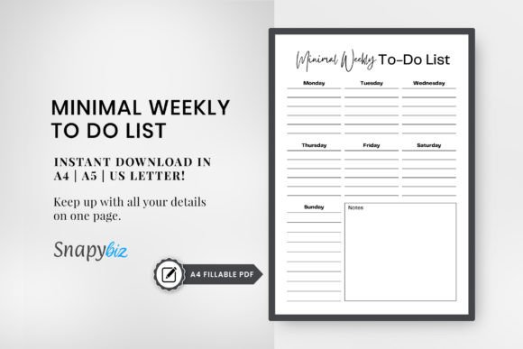 Download Weekly to Do List Printable Planner Pdf - Printable planner pdf Collection