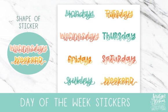 Download Days of the Week Planner Sticker PNGs - Days of the week Collection