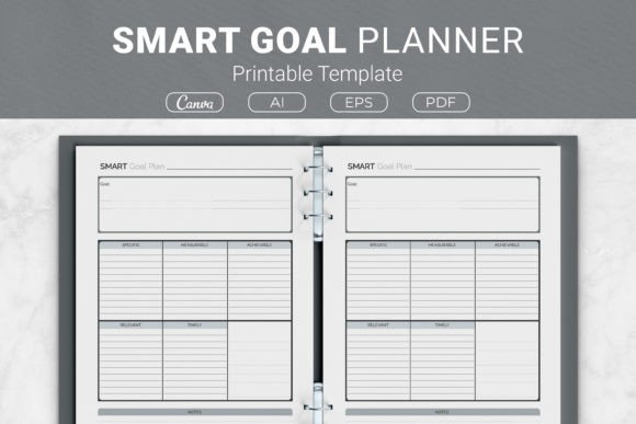 Download SMART Goal Planner Printable Template - Goal planner printable Collection