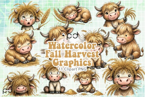 Download Watercolor Fall Harvest Graphics - Harvest graphics Collection