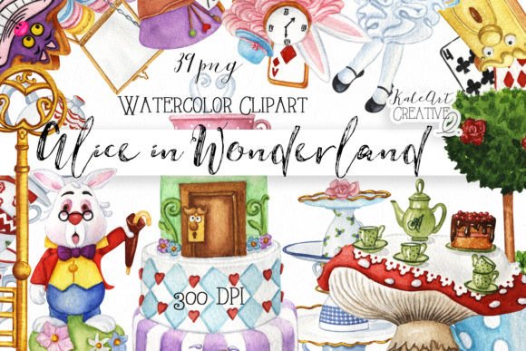 Download Alice in Wonderland Sweets Clipart. - Wonderland Collection