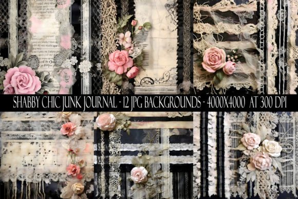 Download Shabby Chic Junk Journal Backgrounds - Backgrounds Collection