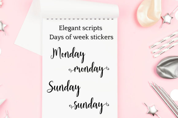 Download Printable Stickers- Days of the Week - Days of the week Collection