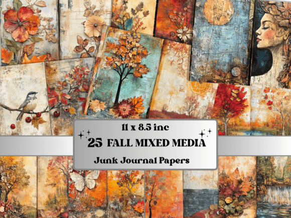 Download Fall Mixed Media Art Backgrounds - Backgrounds Collection