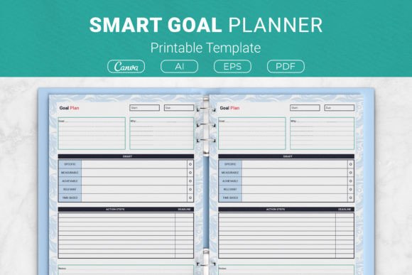 Download SMART Goal Planner Printable Template - Goal planner printable Collection