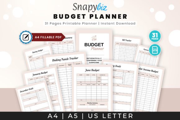 Download Fillable Budget Printable Planner PDF - Printable planner pdf Collection